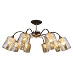 MD.4052-8-S COFFEE+FGD Люстра потолочная 8*60Вт E27