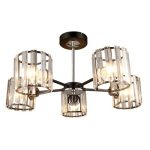 MD.4057-5-S BK+CH Люстра потолочная 5*60Вт E27