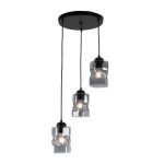 MD.6145-1-P BK+CH Люстра подвесная 1*60Вт E27