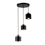 MD.6146-2-P BK+CH Люстра подвесная 2*60Вт E27