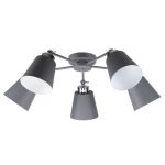 MD.9103-5-S GR+CH Люстра потолочная 5*60Вт E27