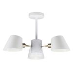 MD.9130-3-S WH+AB Люстра потолочная 3*60Вт E14