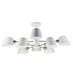 MD.9130-8-S WH+AB Люстра потолочная 8*60Вт E14