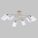 MD.9141-6-S GD+CH Люстра потолочная 6*60Вт E14