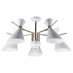 MD.0702-5-S WH+FGD Люстра потолочная 5*60Вт E14