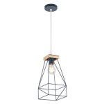 MD.5660-1-P-WT+WOOD Люстра подвесная 1*Е27