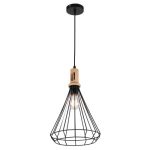 MD.0330-1-P BK Люстра подвесная 1*60Вт E27