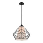 MD.0786-1-P AB+BK Люстра подвесная 1*60Вт E27