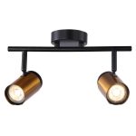 SP.033-72-52 Светильник Спот 2*50Вт GU10 BK+AB