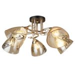 MD.4077-5-S FGD+BK Люстра потолочная 5*60Вт E27