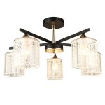 MD.4092-5-S CF+FGD Люстра потолочная 5*60Вт E27