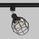 IL.0010.2102 Светильник на однофазный трек 220В. E14. Черный