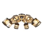 MD.4508-8-S BK+FGD Люстра потолочная 8*60Вт E27