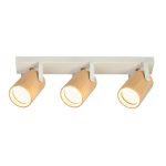 SP.034-53-86 Светильник GU10 3*50W настенный спот Светлое дерево / Белый