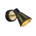 SP.035-11-01 Светильник Спот 1*40Вт E14 BK+GD