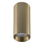 IL.0005.1900 BRONZE+BK Светильник GU10 1*50W потолочный спот Бронза+Черный