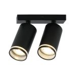 IL.0005.2001-2 BK Светильник GU10 2*10W настенный спот Черный
