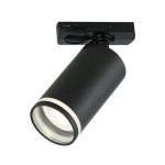 IL.0010.0010 BK Светильник на однофазный трек 220В. GU10 10Вт. Черный