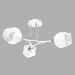 MD.4881-3-S WH+CH Люстра потолочная 3*60Вт E27