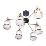 MD.4889-6-S AB+BK Люстра потолочная 6*60Вт E27