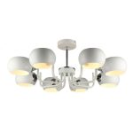 MD.4914-8-S WH+CH Люстра потолочная 8*60Вт E14