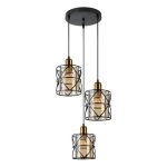 MD.6135-2-P BK Люстра подвесная 2*60Вт E27