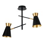 MD.78853-2-S BK+FGD Люстра потолочная 2*60Вт E27