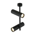 IL.0005.4200-2 BK Светильник GU10 2*50W потолочный спот Черный