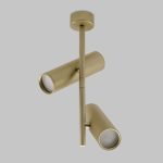 IL.0005.4200-2 MG Светильник GU10 2*50W потолочный спот Матовое Золото