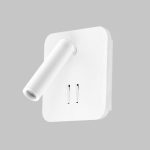 IL.0005.2101 WH Светильник светодиодный квадратный с подсветкой 3W + 9W настенный 220V, 3000K, Белый