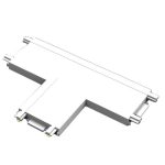 IL.0007.3003 WH T - соединитель для ультратонкого магнитного шинопровода 48В, Белый