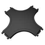 IL.0007.3004 BK X - соединитель для ультратонкого магнитного шинопровода 48В, Черный