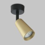 IL.0005.4901-BMG Светильник GU10 1*50W настенно-потолочный спот Черный/матовое золото