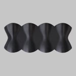 IL.0014.0019-8-BK Светильник настенный LED 8x1W 4200K Черный 220V IP54