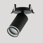 IL.0005.2001-R-BK Светильник GU10 1*10W потолочный встраиваемый спот Черный