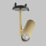 IL.0005.4200-1R-BMG Светильник GU10 1*10W потолочный встраиваемый спот Черный и Матовое Золото