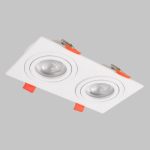 IL.0029.0008-2-WH Светильник встраиваемый поворотный GU10 2x50W Белый