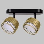IL.0005.2301-2-BMG Светильник GX53 2*12W настенно-потолочный спот Черный/Матовое Золото