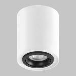 IL.0005.2400-WBK Светильник GU10 1*50W потолочный спот Белый / Черный
