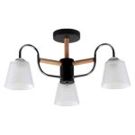 MD.51941-3-S-BK+WOOD Люстра потолочная 3*60Вт Е27