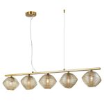 MD.8826-3-P BK+AB Люстра подвесная 3*60Вт E27