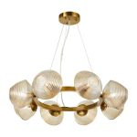 MD.8835-1-P BK+AB Люстра подвесная 1*60Вт E27