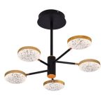 PLC-7050-680 Люстра светодиодная потолочная, 70Вт, пульт ДУ, 3200К+6500К