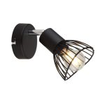 SP.036-11-06 Светильник Спот E14 1*60Вт, BK+CH