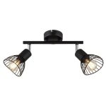 SP.036-62-06 Светильник Спот E14 2*60Вт, BK+CH