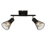 SP.037-62-06 Светильник Спот Е14 2*60Вт, BK+CH