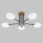 MD.4144-5-S-BK+FGD Люстра потолочная 5*Е27