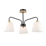 MD.5714-3-S-BK+WOOD Люстра потолочная 3*Е27