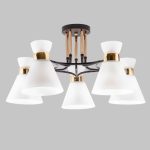 MD.5692-5-S-COFFEE+FGD Люстра потолочная 5*Е27