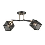 MD.5708-2-S-BK+FGD Люстра потолочная 2*Е27